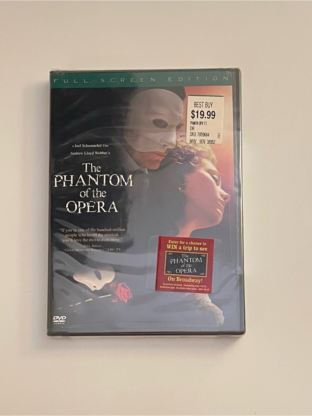The Phantom of the Opera DVD - Brand New in the clear plastic packaging